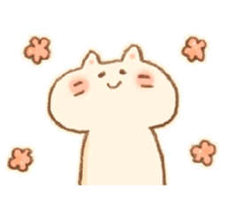 Little  White Cat!! sticker #7800056