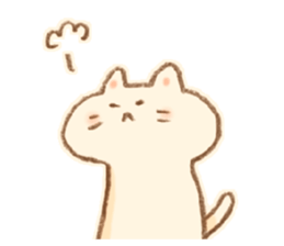 Little  White Cat!! sticker #7800059