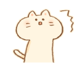 Little  White Cat!! sticker #7800061