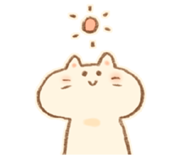 Little  White Cat!! sticker #7800062