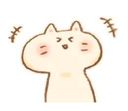 Little  White Cat!! sticker #7800067