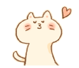 Little  White Cat!! sticker #7800068