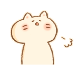 Little  White Cat!! sticker #7800070