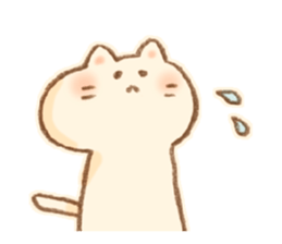 Little  White Cat!! sticker #7800074