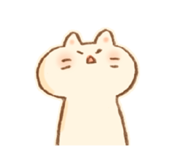 Little  White Cat!! sticker #7800075