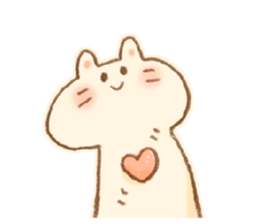 Little  White Cat!! sticker #7800078