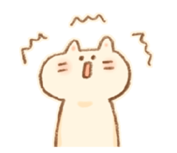 Little  White Cat!! sticker #7800080