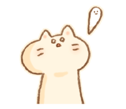 Little  White Cat!! sticker #7800085