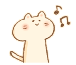 Little  White Cat!! sticker #7800088