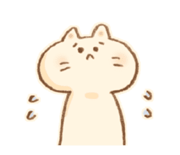 Little  White Cat!! sticker #7800090