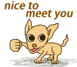 Chihua-tan of chihuahua(English version) sticker #7800452