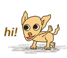 Chihua-tan of chihuahua(English version) sticker #7800453