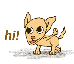 Chihua-tan of chihuahua(English version) sticker #7800453