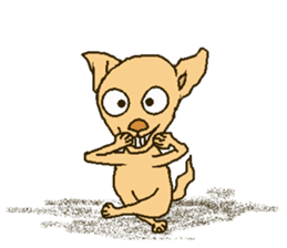 Chihua-tan of chihuahua(English version) sticker #7800462
