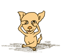 Chihua-tan of chihuahua(English version) sticker #7800463