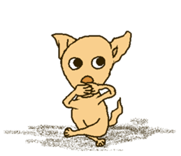 Chihua-tan of chihuahua(English version) sticker #7800465