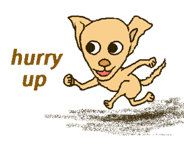 Chihua-tan of chihuahua(English version) sticker #7800472