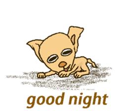 Chihua-tan of chihuahua(English version) sticker #7800475