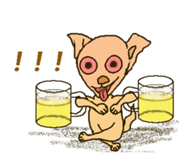 Chihua-tan of chihuahua(English version) sticker #7800477