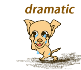 Chihua-tan of chihuahua(English version) sticker #7800482