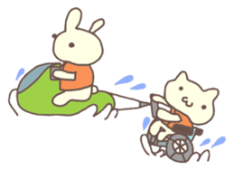 Wheelchair friends 4 sticker #7801049