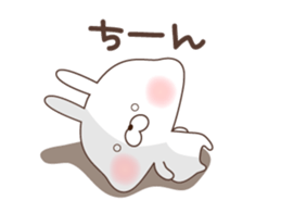 sharp-tongued rabbit sticker #7801155