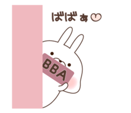 sharp-tongued rabbit sticker #7801157