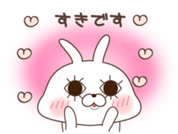 sharp-tongued rabbit sticker #7801162