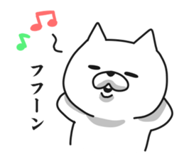 Exaggerated cat 2 sticker #7801894