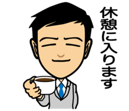 Businessman conversation sticker #7802115