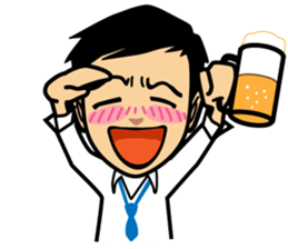 Businessman conversation sticker #7802128