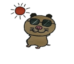 Kinkuma hamster "Hamuhamu" sticker #7802932