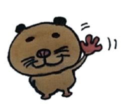 Kinkuma hamster "Hamuhamu" sticker #7802936