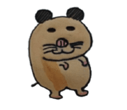 Kinkuma hamster "Hamuhamu" sticker #7802950