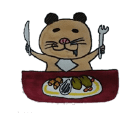 Kinkuma hamster "Hamuhamu" sticker #7802962