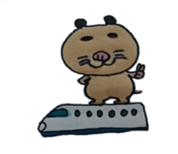 Kinkuma hamster "Hamuhamu" sticker #7802971