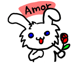 love you bunny sticker #7803576