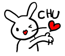 love you bunny sticker #7803579