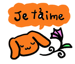 love you bunny sticker #7803581