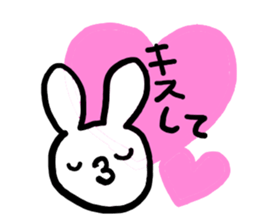 love you bunny sticker #7803582