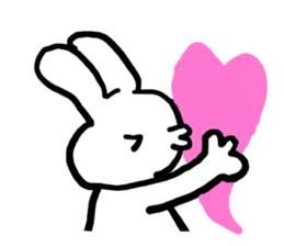 love you bunny sticker #7803583