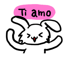 love you bunny sticker #7803584