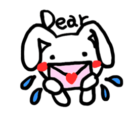 love you bunny sticker #7803585