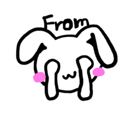 love you bunny sticker #7803586