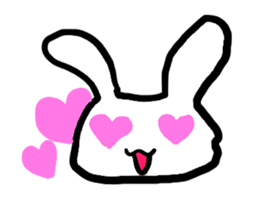 love you bunny sticker #7803588