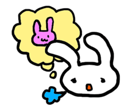 love you bunny sticker #7803595