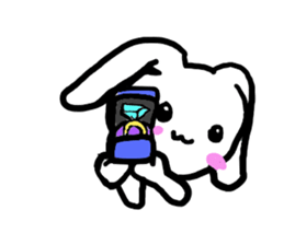 love you bunny sticker #7803596