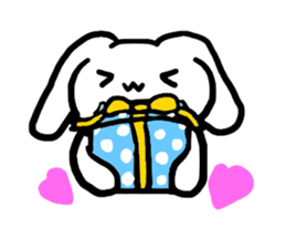 love you bunny sticker #7803597