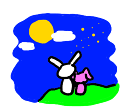 love you bunny sticker #7803603