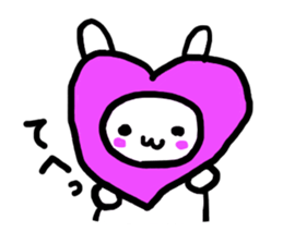 love you bunny sticker #7803611